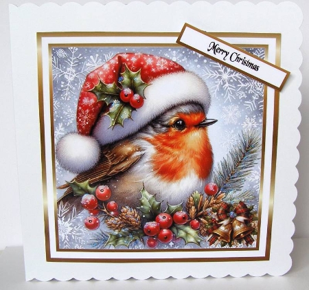 festive birds 10 another  robin by Margaret McCartney