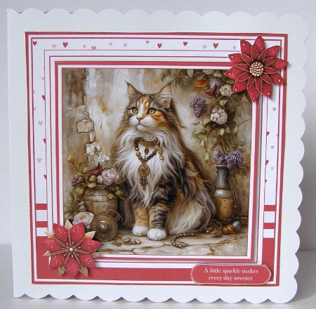 Regal Felines 6 x 6 by Margaret McCartney