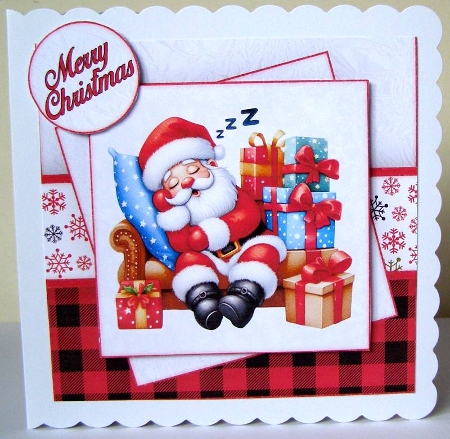 Funny Santa Mini Kit 7X7 by Margaret McCartney