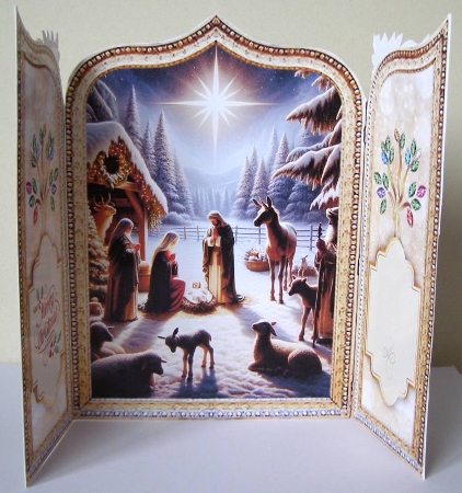 Christmas Golden Gate Fold 7 by Margaret McCartney
