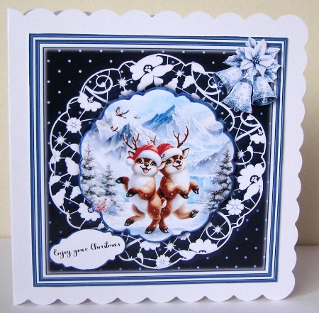 Happy Christmas Animals - Mini Kit 6x6 by Margaret McCartney