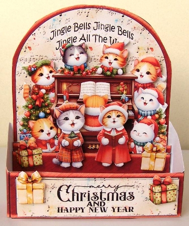 Box Card Pet Carol Singers-3 by Margaret McCartney