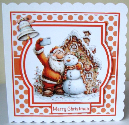 Selfie Santa Mini Kit 7x7 (5) by Margaret McCartney