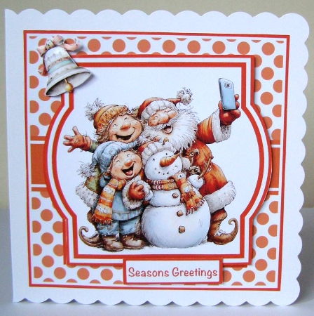 Selfie Santa Mini Kit 7x7 (5) by Margaret McCartney