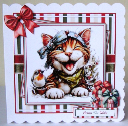 Whimsical Christmas Cat Mini Kit by Margaret McCartney
