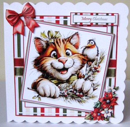 Whimsical Christmas Cat Mini Kit by Margaret McCartney