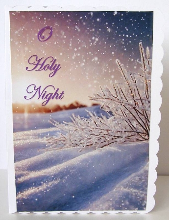 Snowflake Serenity – 4 Peaceful Winter Scenes with Frosted Trees & Falling Snow (A4 JPEG) by Margaret McCartney