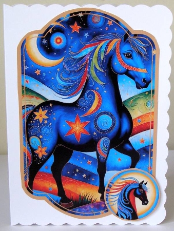 Starry Night Horses Toppers by Margaret McCartney
