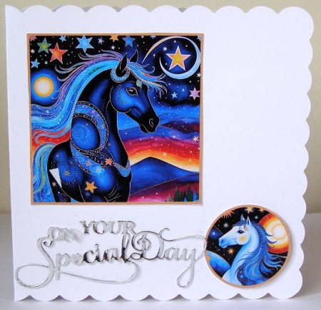Starry Night Horses Toppers by Margaret McCartney