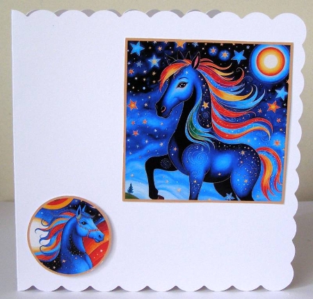 Starry Night Horses Toppers by Margaret McCartney