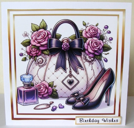 handbag 5 purple by Margaret McCartney