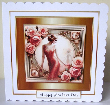 gold framed art deco 5 by Margaret McCartney