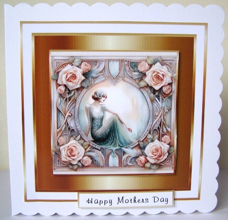 gold framed art deco 7 by Margaret McCartney
