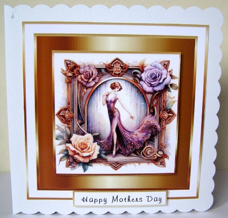 gold framed art deco 8 by Margaret McCartney