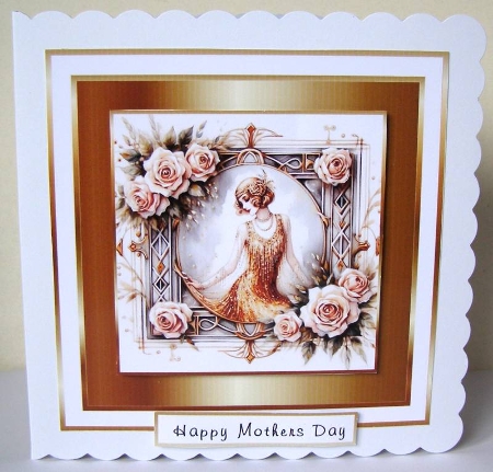 gold framed art deco 10 by Margaret McCartney