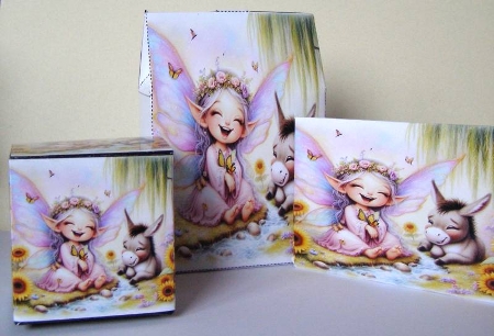 Cute Fairy & Donkey by Margaret McCartney