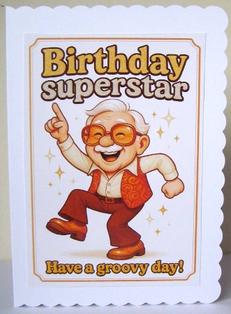 DD FUNNY MALE BIRTHDAY A4 16 by Margaret McCartney