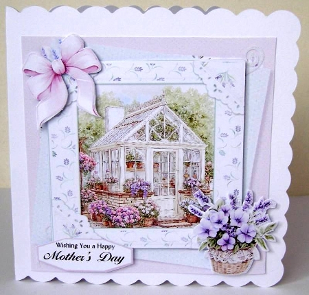 Lavender Garden 5 6x6 by Margaret McCartney