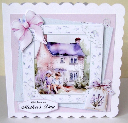 Lavender Garden 7 6x6 by Margaret McCartney