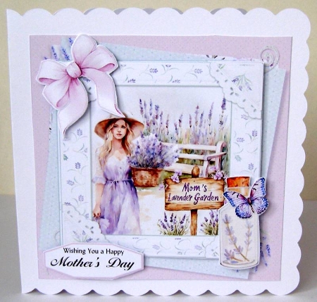 Lavender Garden 8 6x6 by Margaret McCartney