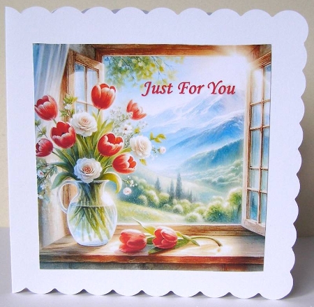 Spring tulips 2 - CARD FRONTS by Margaret McCartney