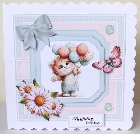 Whimsical Cats 8 Topper Kit 6x6 by Margaret McCartney