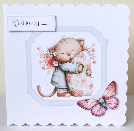 Whimsical Cat Toppers & Sentiment Kit 3 by Margaret McCartney