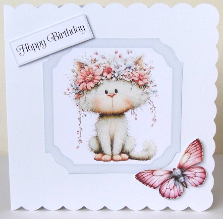 Whimsical Cat Toppers & Sentiment Kit 3 by Margaret McCartney