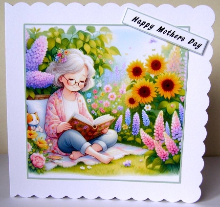 sitting reading  by Margaret McCartney