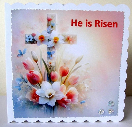 Peaceful Easter card - CARD FRONTS by Margaret McCartney