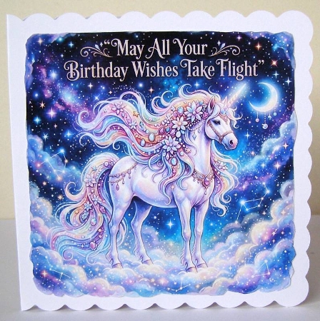Magical unicorn Birthday wishes  by Margaret McCartney