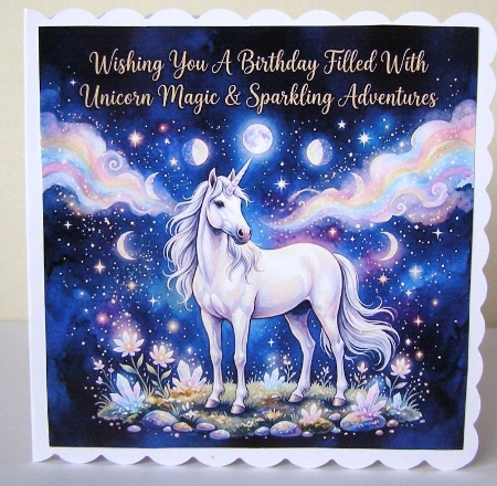 Magical unicorn Birthday wishes  by Margaret McCartney