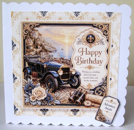 Oldtimer Happy Birthday 2 by Margaret McCartney