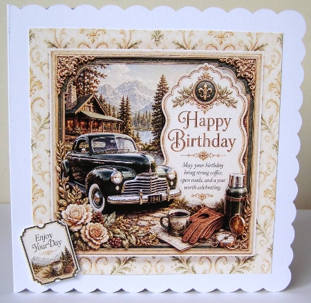 Oldtimer Happy Birthday 3 by Margaret McCartney