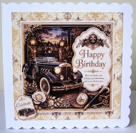 Oldtimer Happy Birthday 5 by Margaret McCartney
