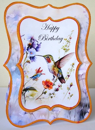 Hummingbird Bracket Card Mini Kit by Margaret McCartney