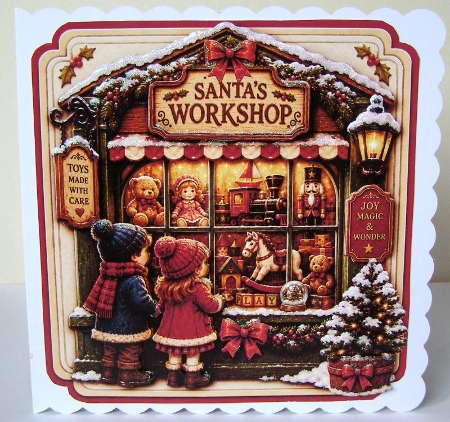 Christmas Workshop red by Margaret McCartney