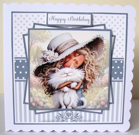 Kitty Cuddles Mini Kit 7x7 (5) by Margaret McCartney