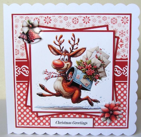 Christmas Reindeer #1 Mini Kit 7x7 (5) by Margaret McCartney