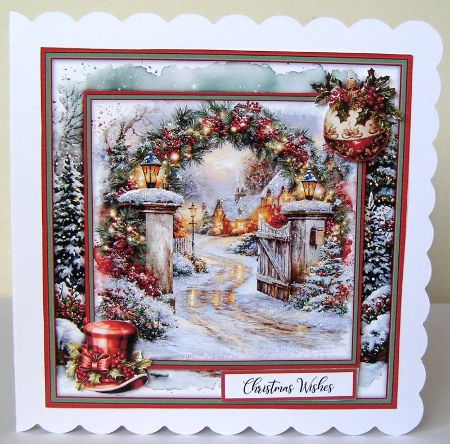 Festive Christmas Entrance- Mini Kit 6x6 by Margaret McCartney