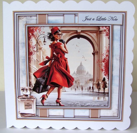 Vintage Parisian Fashion 1 - Mini Kit 6x6 by Margaret McCartney
