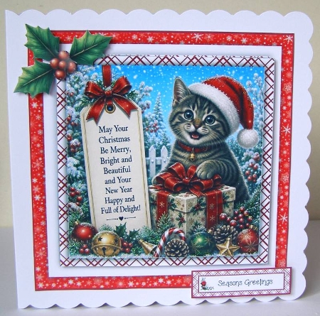 Cute Cats at Christmas by Margaret McCartney