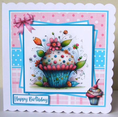 Whimsical Cupcakes Mini Kit 7x7 (5) by Margaret McCartney
