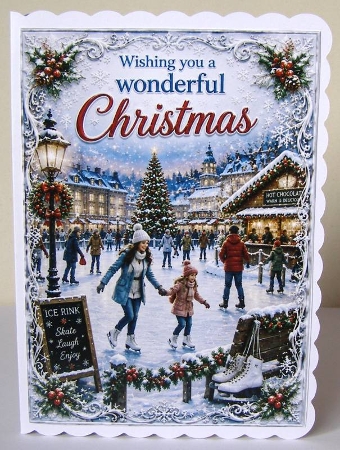 christmas ice skating by Margaret McCartney