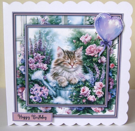 Bubble Kitten - Mini Kit 6x6 by Margaret McCartney