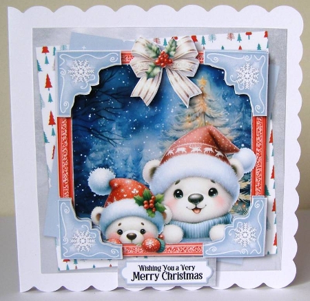 Peek a Boo Christmas 14 6x6 by Margaret McCartney