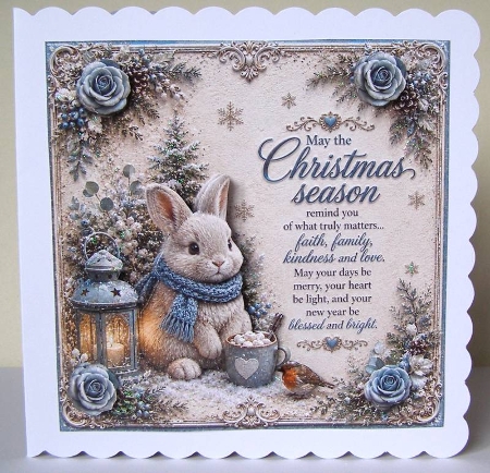 Christmas Bunny 2 Mini Kit   by Margaret McCartney