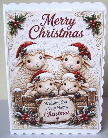 christmas sheep by Margaret McCartney