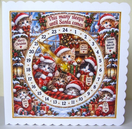 cats advent card by Margaret McCartney