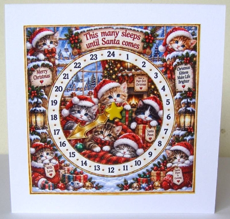 cats advent card by Margaret McCartney